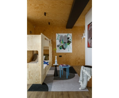 Łóżko piętrowe dla dzieci z szufladą i stelażem MIMI D Montessori Drewniane