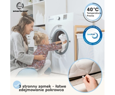 Materac piankowy dla dziecka 14 cm Średnia twardość (H2) - rozmiar XL