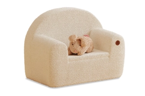 Fotelik dla dzieci piankowy BUBU Montessori Ecru