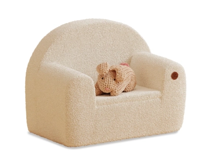 Fotelik dla dzieci piankowy BUBU Montessori Ecru