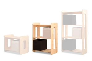 Regał dla dzieci DRONE Montessori Drewniany