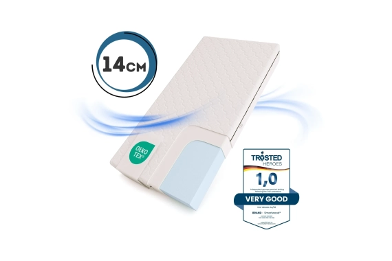 Materac piankowy dla dziecka 14 cm Średnia twardość (H2) - rozmiar XL