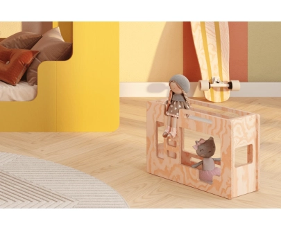 Łóżeczko dla lalek MINI MIMI B Montessori Drewniane