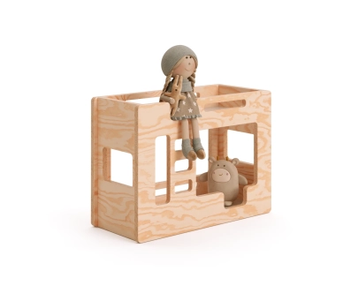 Łóżeczko dla lalek MINI MIMI B Montessori Drewniane