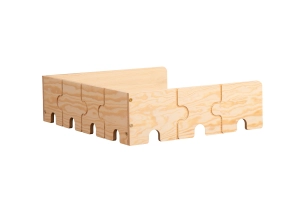 Barierka do łóżka dla dzieci PUZZLE Montessori Drewniana