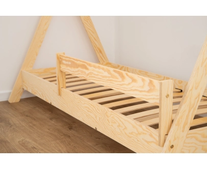 Barierka ochronna do łóżka dla dzieci Uniwersalna Nakładana Montessori Drewniana