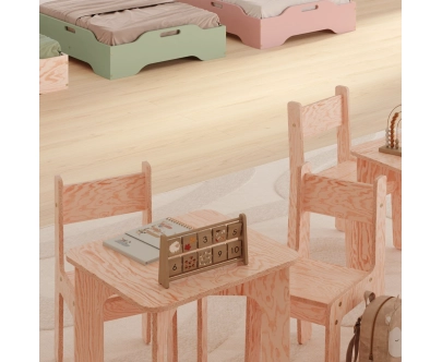 Krzesełko dla dzieci MIMI KR Montessori Drewniane