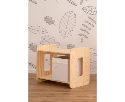 Regał dla dzieci DRONE Montessori Drewniany