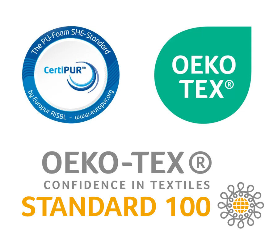 Certyfikaty CertiPUR OEKO TEX I OEKO-TEXT STANDARD 100