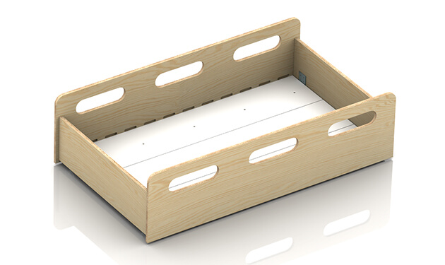 Drewniana szuflada do przechowywania