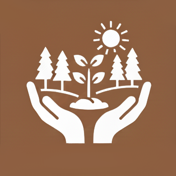 Symbol ekologii - natura w ludzkich dłoniach